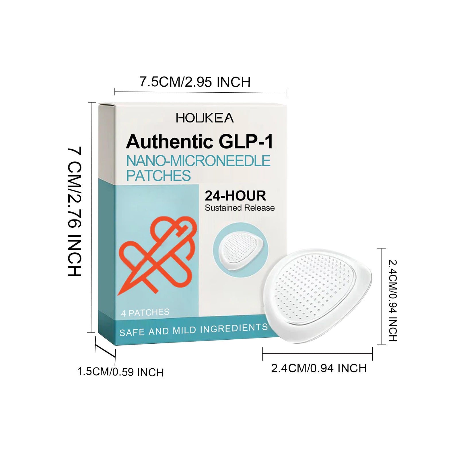 GLP-1 Nano Microneedle Patches